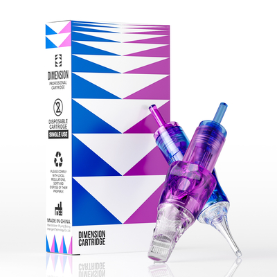 kopen 20 stuks ronde liner tatoeage naalden cartridge 0,3 mm 0,25 mm dubbele kleur lange taper online vervaardiging