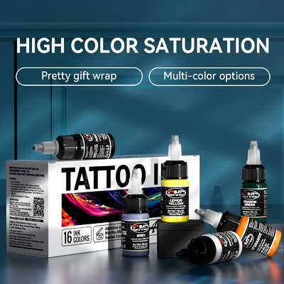 kopen 1/2 OZ Donkere tatoeage-inkt Beste tatoeage-inkt voor permanente make-up online vervaardiging