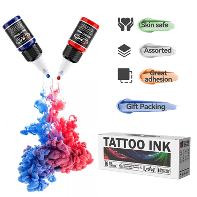 kopen 1/2 oz waterdichte tatoeage-inkt op plantaardige basis cosmetische tatoeage-inkt online vervaardiging