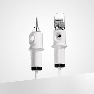 kopen Quelle Wit Tattoo Cartridge Naald 1RL 0.20mm 0.25mm 0.30mm 0.35mm OEM Tattoo Naald Cartridge te koop online vervaardiging