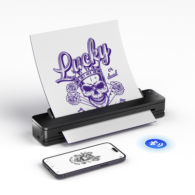 Bluetooth-printer voor het overbrengen van tatoeages A4 draagbare tatoeageschermprinter