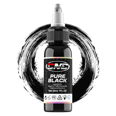 Zwarte waterdichte permanente make-up tatoeage inkt voor de huid 30ml