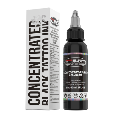 60 ml tatoeagepigment geconcentreerde professionele zwarte tatoeageinkt