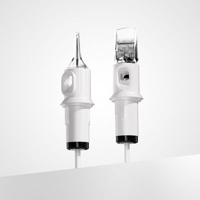 Quelle Wit Tattoo Cartridge Naald 1RL 0.20mm 0.25mm 0.30mm 0.35mm OEM Tattoo Naald Cartridge te koop